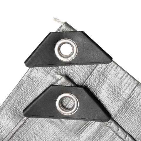 Plachta Procraft ST6x8 200g/m2 nepromokavá s oky 6x8 m stříbrná | ST6x8